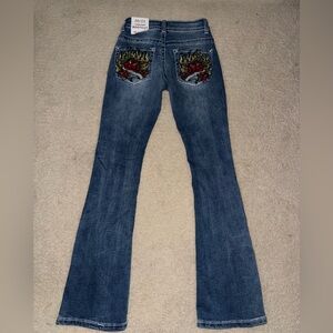 Embroidered Blue Jeans